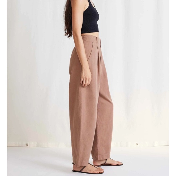 Apiece Apart | BARI CROP TROUSER Deep Khaki - size 6 - Picture 2 of 7